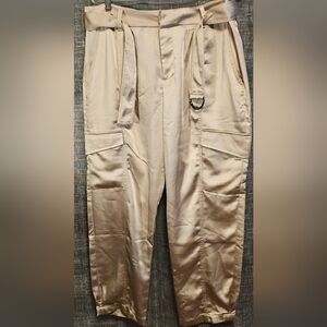 Sanctuary silk like cargo pants